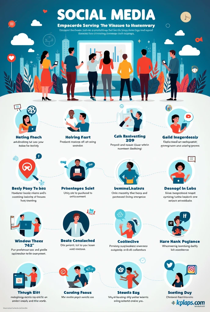 poster about proper use of social media platforms