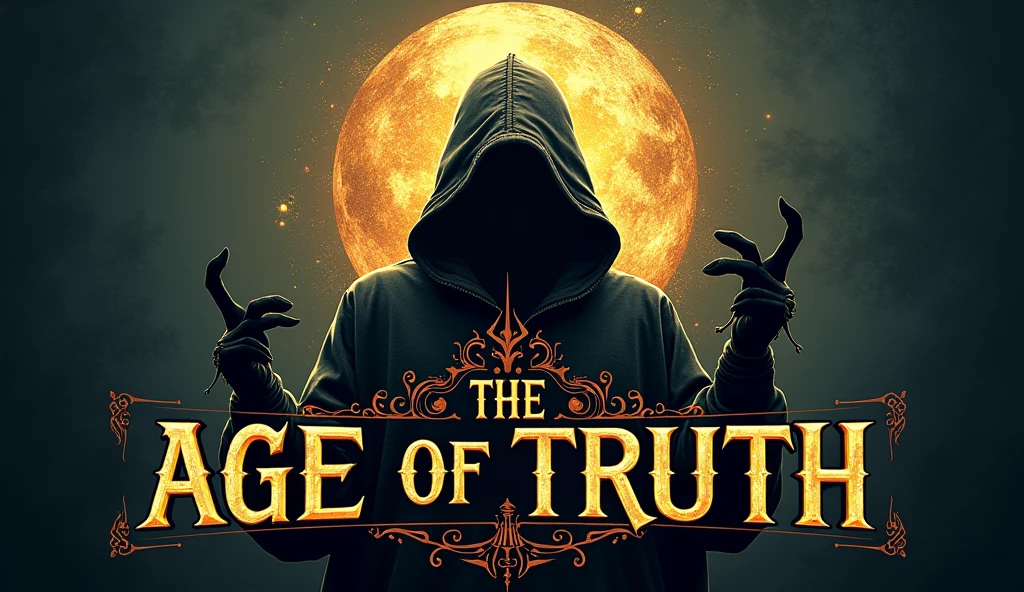 Logo, conspiracy and stories channel called The Age of Truth in Spanish
