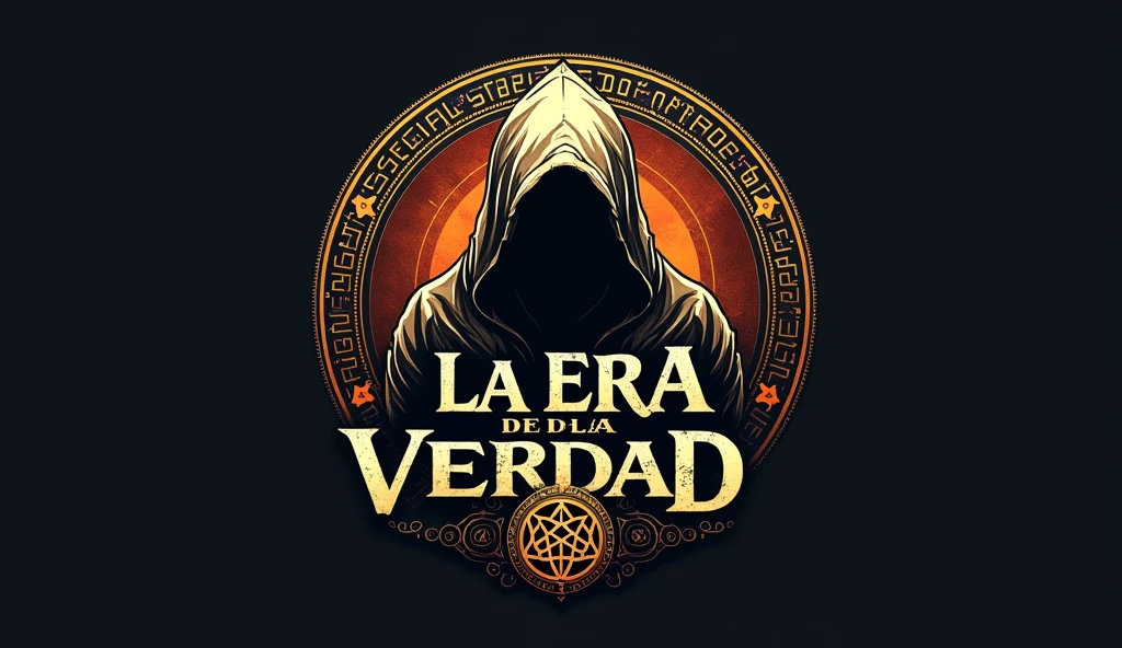 Logo, conspiracy and stories channel called The Age of Truth in Spanish