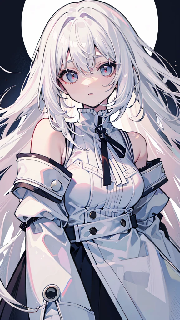 ,White Hair,Hair that doesn't stick to the shoulders,White with a slight pink tint,,Larger cloth area