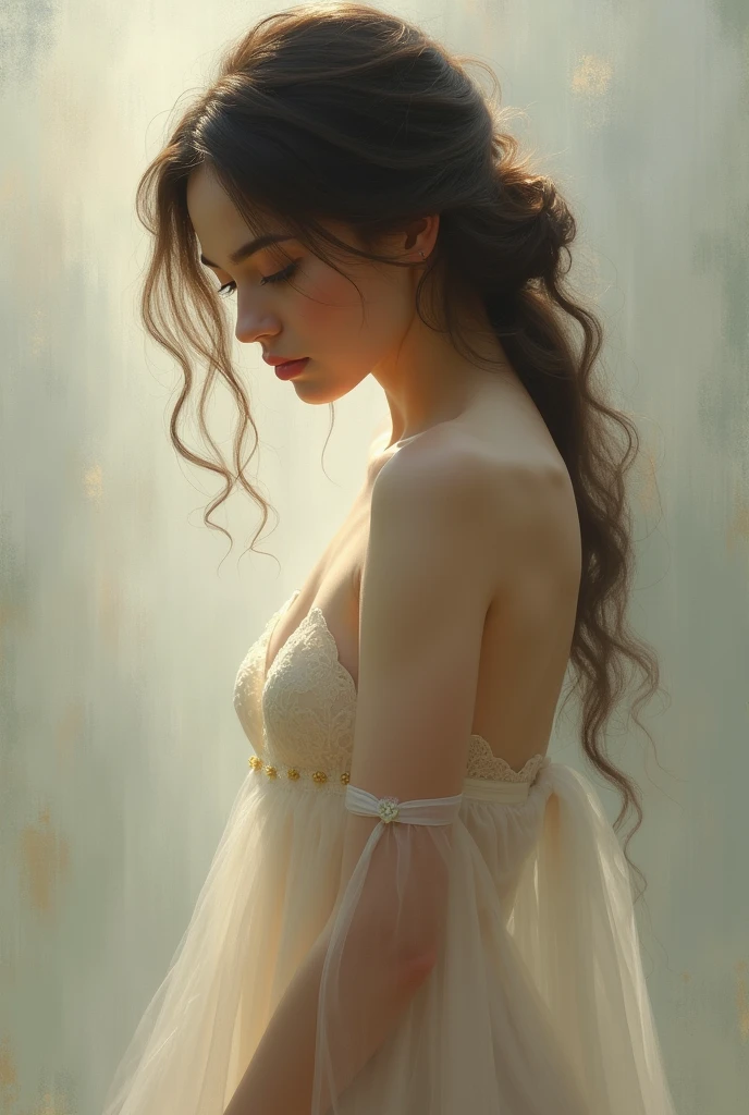 A nude girl