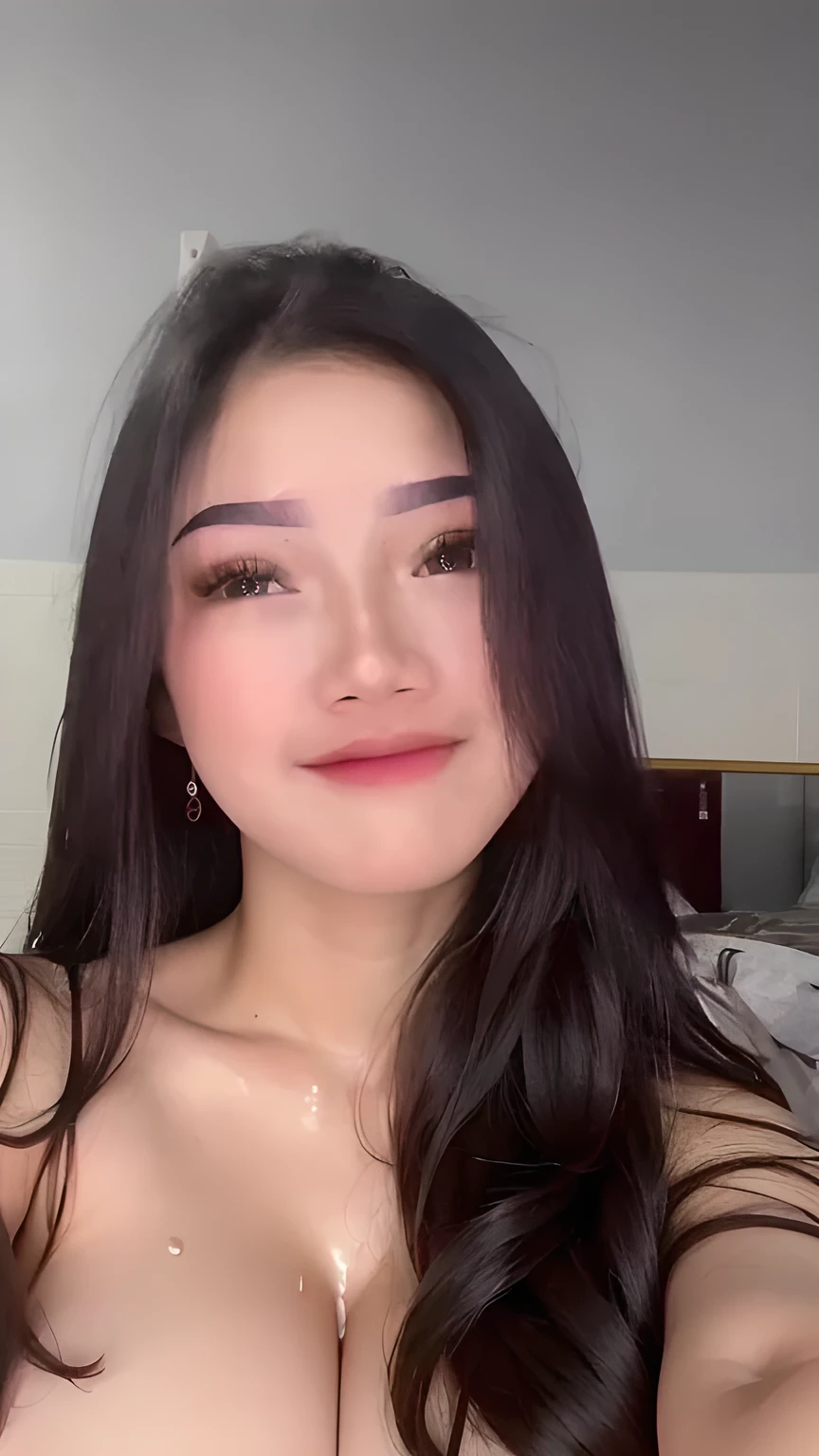 Female body, nsfw, ((gigantic )), (plump:0.8), (nude,y), beiful skin, ((topless, shirtless, breasts out)sparent, transparent clothes, transparent attire, ((big breasts)), (nsfskin), (best quality), photorealistic, indoor, wet, cum