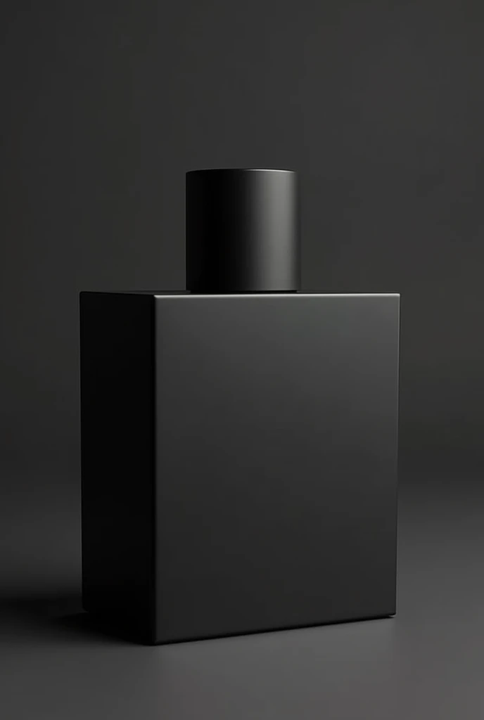 make a plan perfume box in black colour