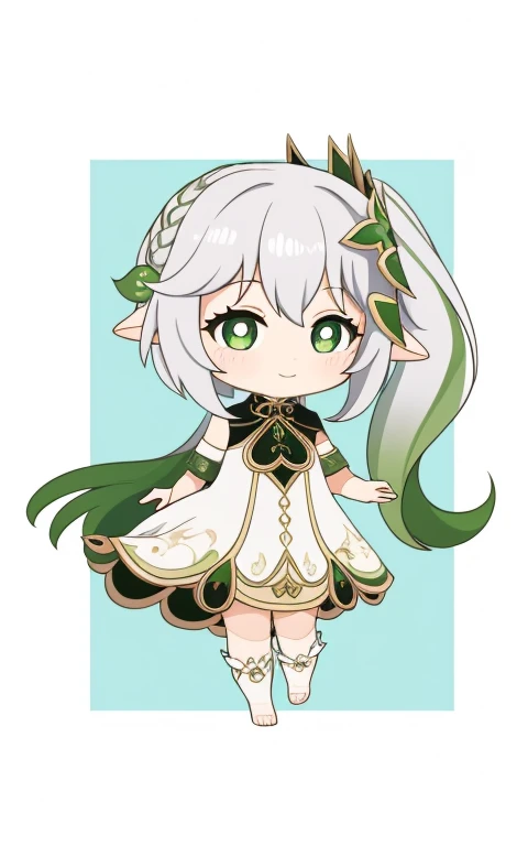  fullcg,Best quality,highest quality, 8k,Soft lighting, Confused, Looking at the audience, alone, smile, Knee socks,Nahida Genshin Impact | Character Lora 1283,((low length:1.5)),((chibi:1.5)),((little child girl)),1girl,difficult,Cute official outfit,cowboy shot,Beautiful cityscape,