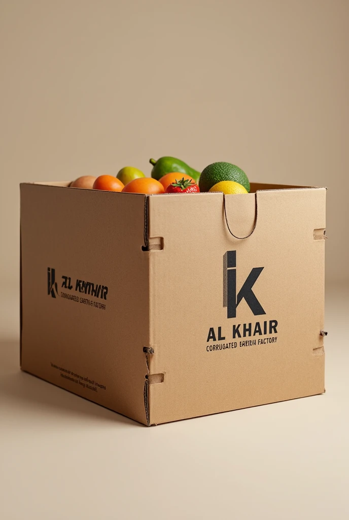 Corrugated fruits box with branding Al Khair Corrugated Carton Factory Quetta