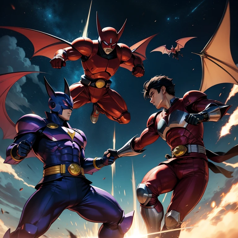 Japan Tokusatsu Hero、Zubat vs Dacca Combatants。