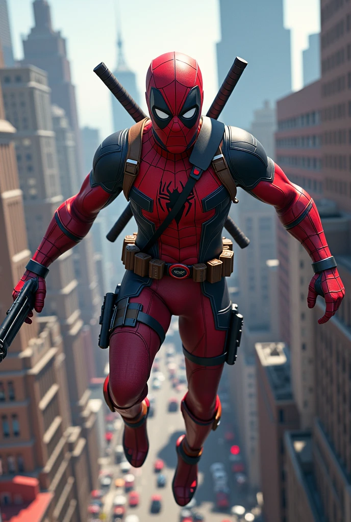 Spiderman and Deadpool combination 