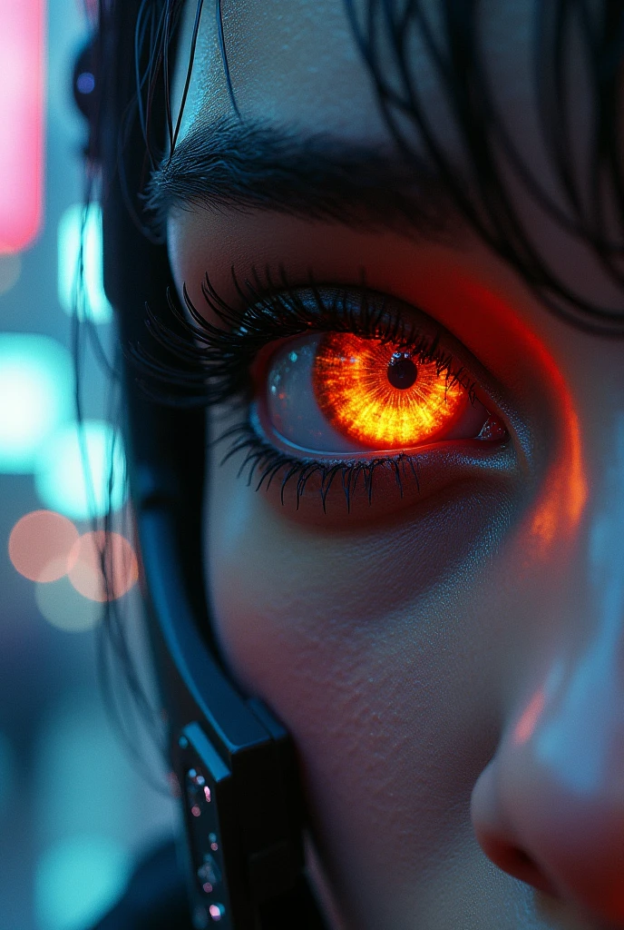 ดวงตาที่มีรายVery detailed,Strong and confident posture,bright colors,incredible light,Futuristic Concept Art,cyberpunk style,neon light,Metal surface,(best quality,4K,8ก,height,Masterpiece:1.2),Very detailed,(realistic,photorealistic,photo-realistic:1.37),HDR,UHD,studio lighting,ภาพวาดที่Very detailed,Sharp focus,Physical rendering,professional,bright colors,Bokeh,Portrait,terrain,horror,anime,sci-fi,photography,Concept artist,colored lights,reflection,Shiny surface,city scenery,Advanced technology,โฮโลแกรมbright colors,Mysterious atmosphere,Light signal,Dystopian future,Vibrant cybernetics,fashion of the future,Hot urban environment,Wet roads,It rained at night,High-tech glasses