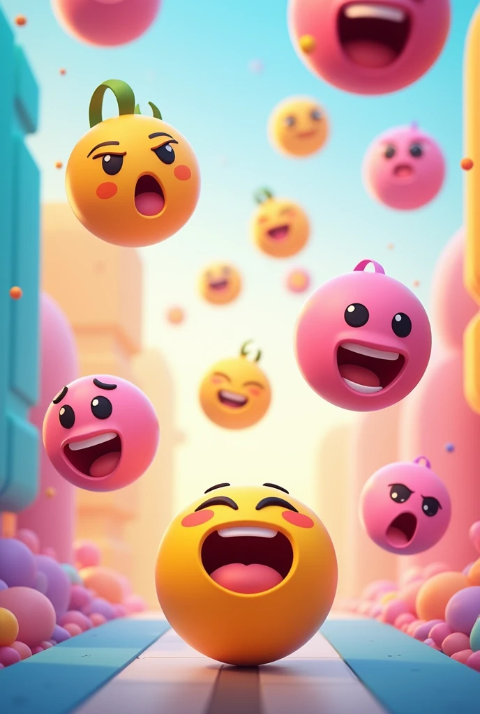 Generate instagram emoji bouncing game screenshot with 58 score