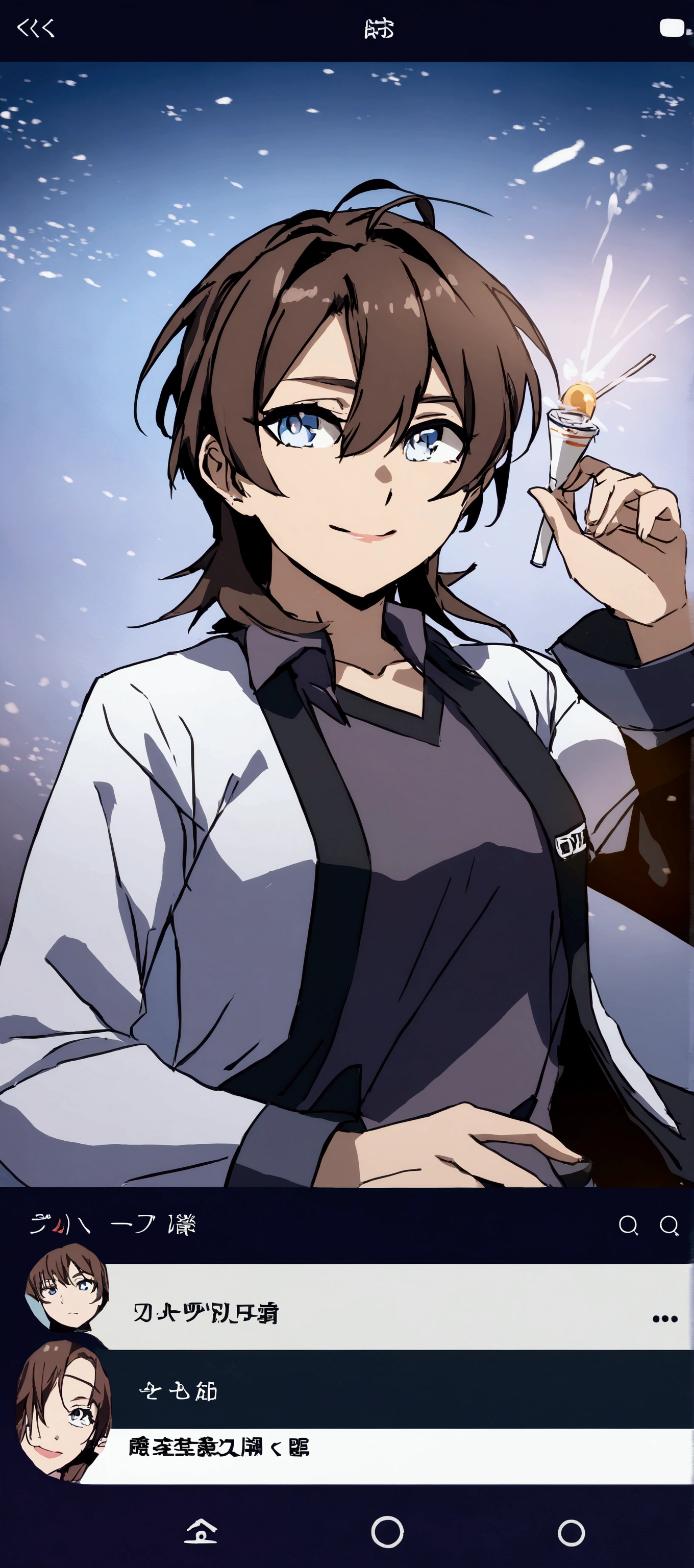 Make an anime picture of me with second photo reference