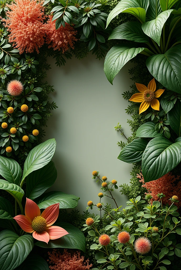 A magazine cover with plants on the cover and an advertisement written by a company that innovates with clothes made from natural fibers
