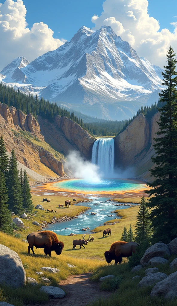 "Taman Nasional Yellowstone di Amerika Serikat