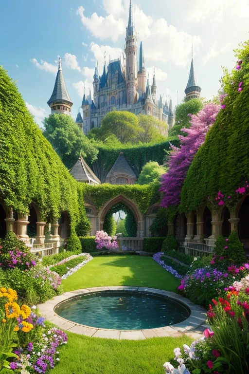background, Fantasy, wonderful, Fantasy, garden, future, Don't draw people