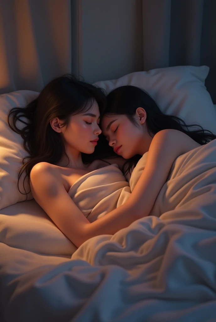 Create a couple sleeping pic