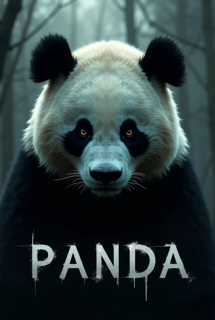 a dark themed music banner with panda written on it
