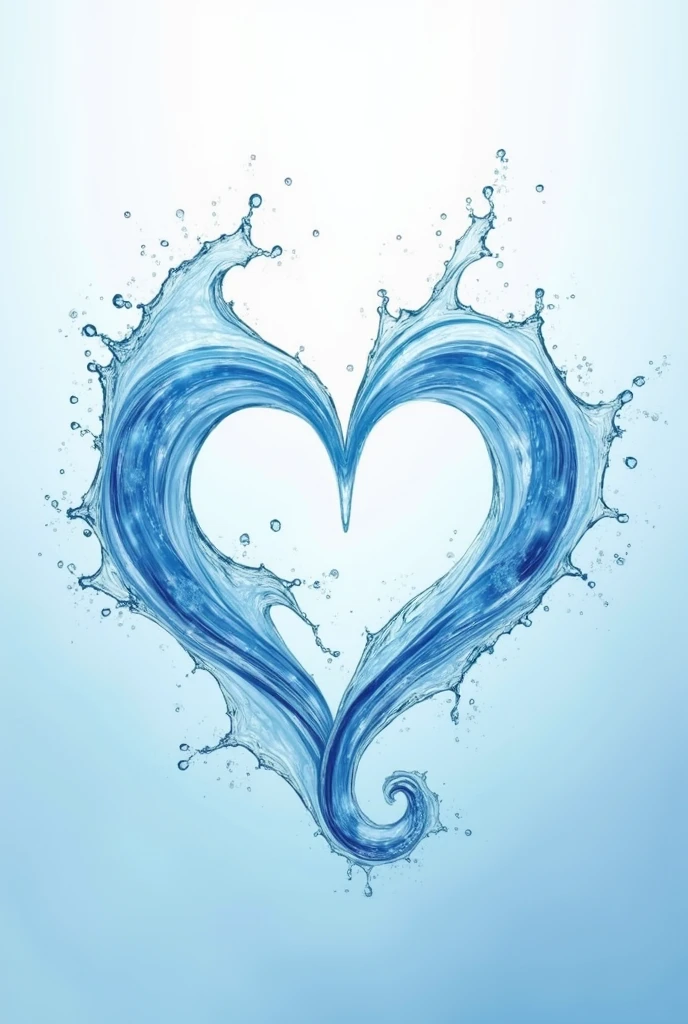 (photorealism:1.2), beautiful water design, beautiful abstract figures made of water, masterpiece, a heart made of water, fresh joyful and modern style