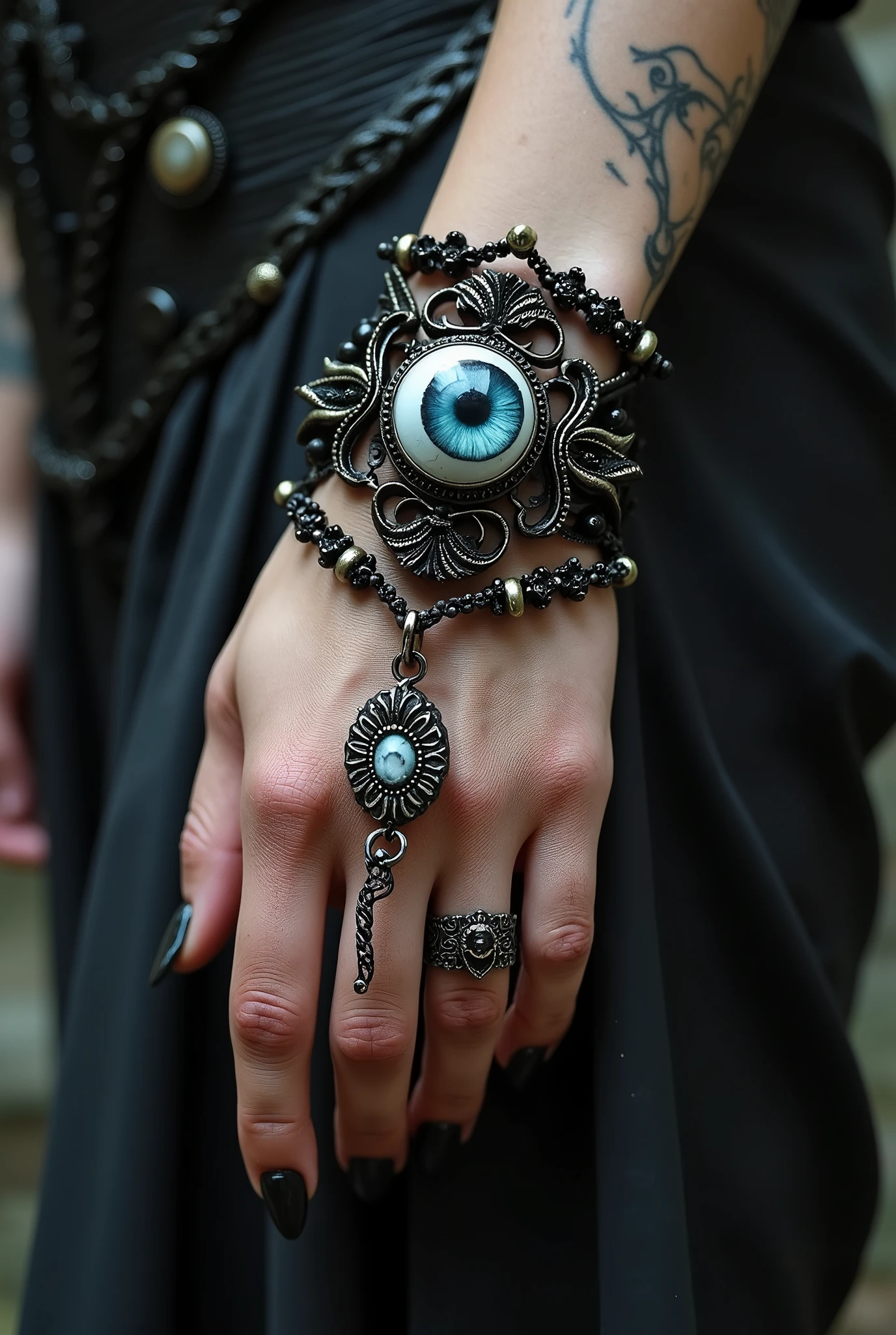 Gothic Art，Eyeball Bracelet，Hand strings，bracelet，accessories