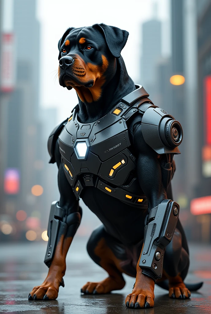 Rotbiller dog iron man suit