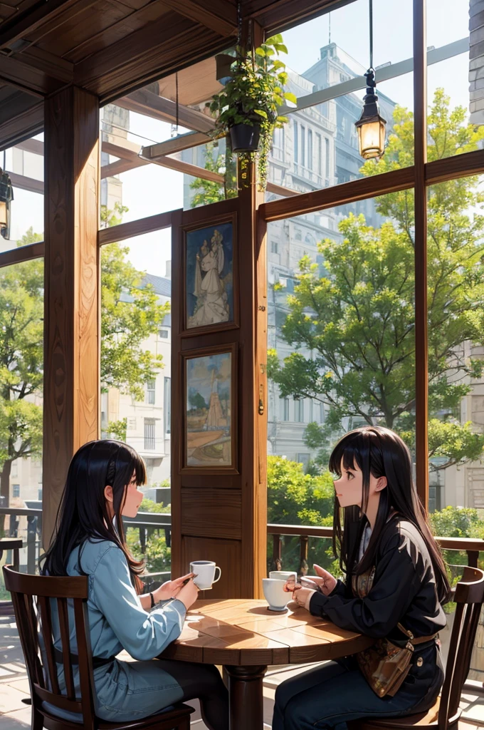 (masterpiece, Highest quality, Highest quality, Official Art, beautifully), (coffee), Very detailed,colorful,Most detailed、Cafe、On the table、Stylish