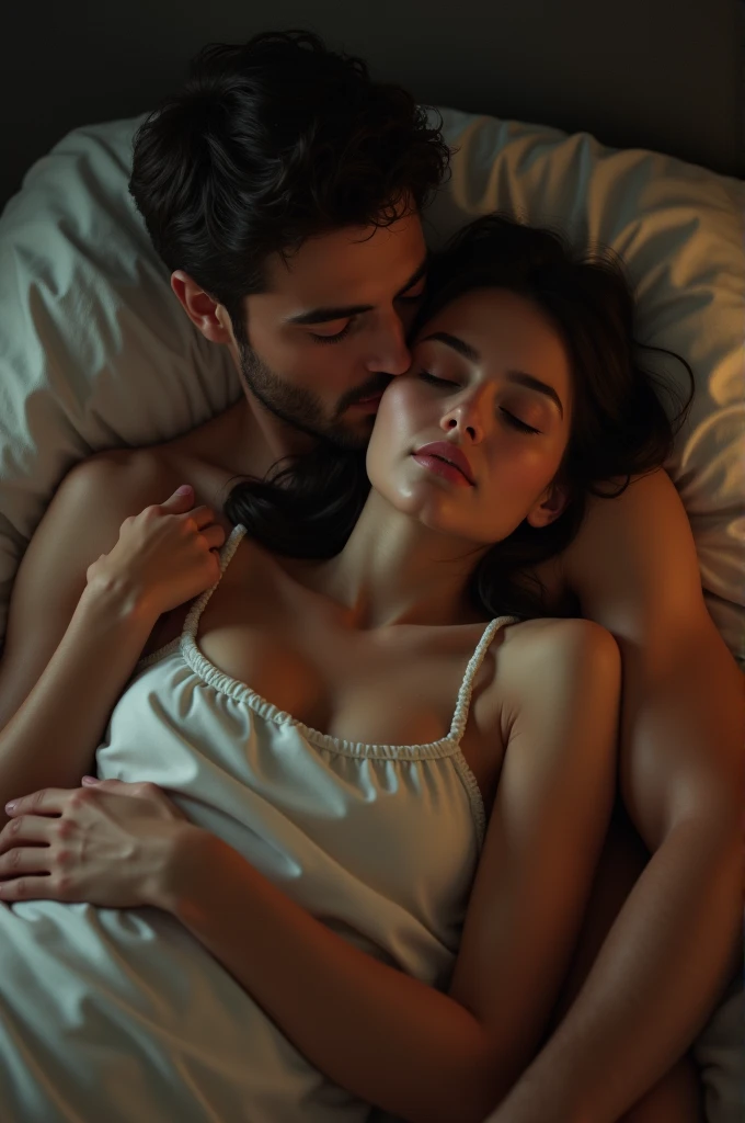 A woman sleeping in sex with her boyfriend