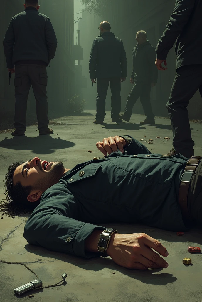 Gangster fainted after a fight