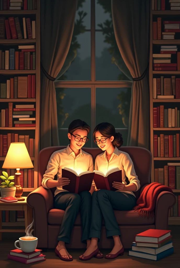 bookish couple