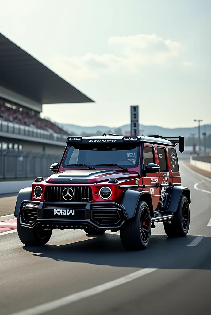 The G63 is modified for Gun Racing and the Race Track
