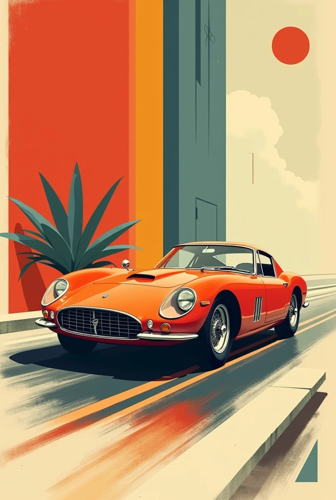 Car poster 50×70