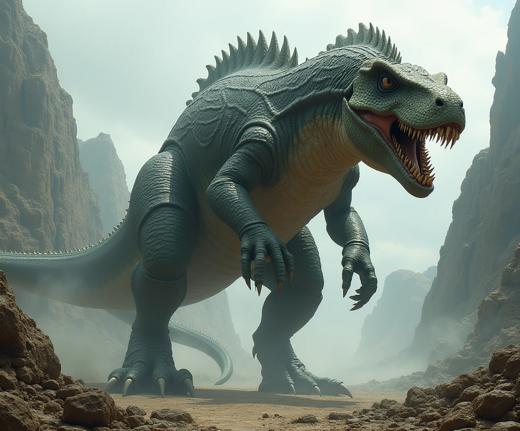 A fearsome dinosaur-like reptile