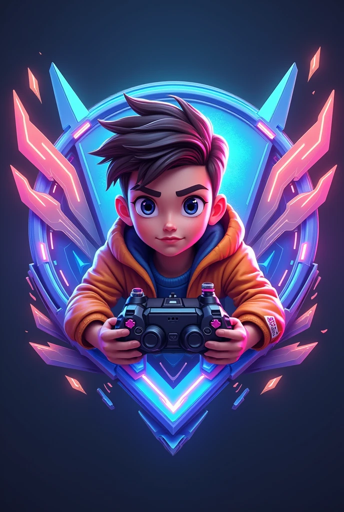 Sed yt text  boy sed fes gaming logo