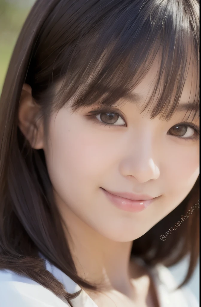 best quality, face focus, soft light, ultra high res, (photorealistic:1.4), RAW photo,(Shinozaki Ai), white skin, kawaii,
1 Japanese girl, solo, cute, smile, (pupil, lights in the eyes), detailed beautiful face, Medium-sized breasts,(high resolution detail of human skin texture),(long hair),(portrait), upper body, white traditional kimono
