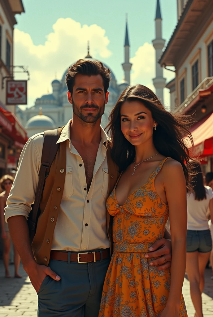 In 1972, a handsome man is in Istanbul with his girlfriend.
