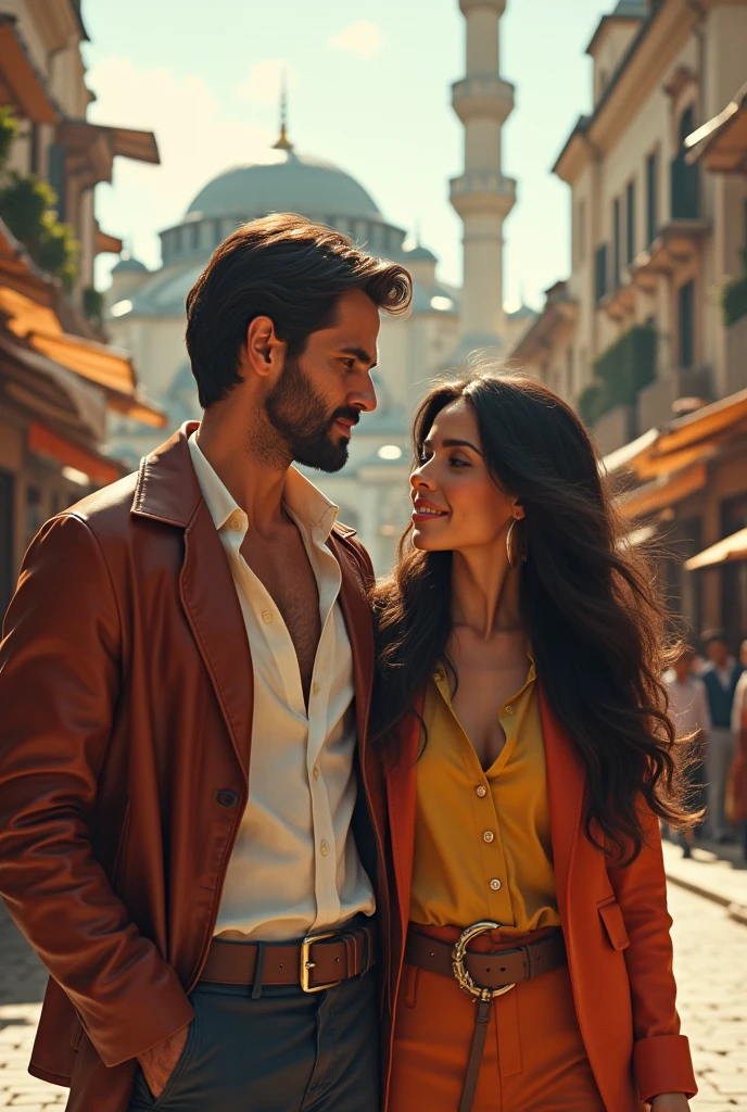 In 1972, a handsome man is in Istanbul with his girlfriend.