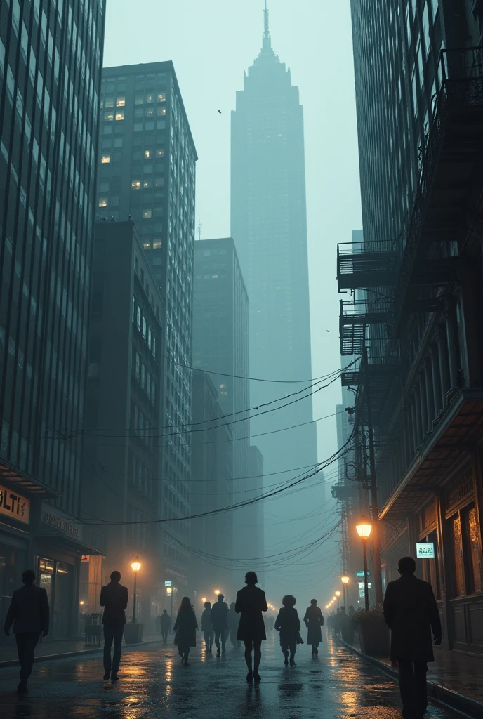 City buildings lonely people sad life and some happy peaople