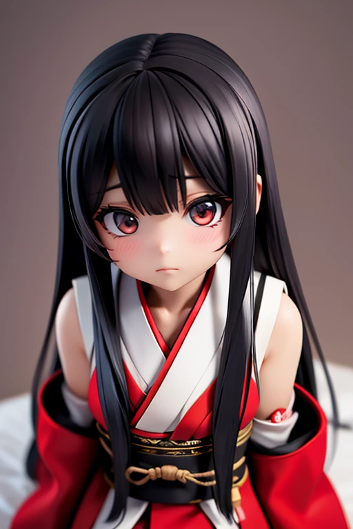 幽霊のGirl、Girl、Japanese style outfit、Black Hair,、whole body、