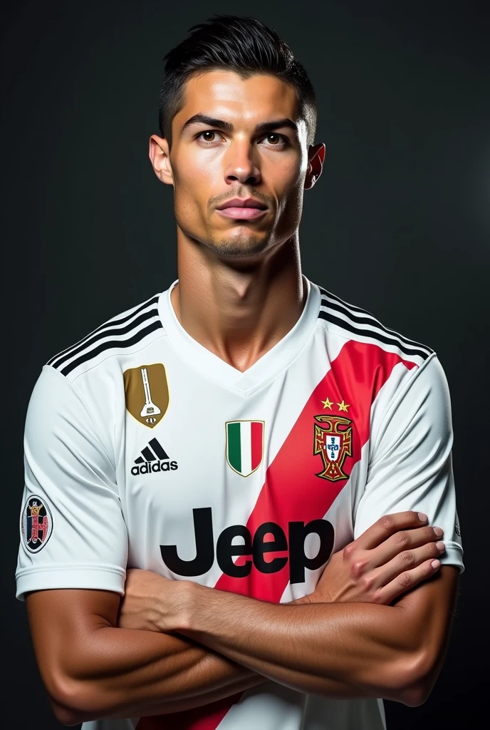 Ronaldo's pic for TikTok DP With CR7 shirt