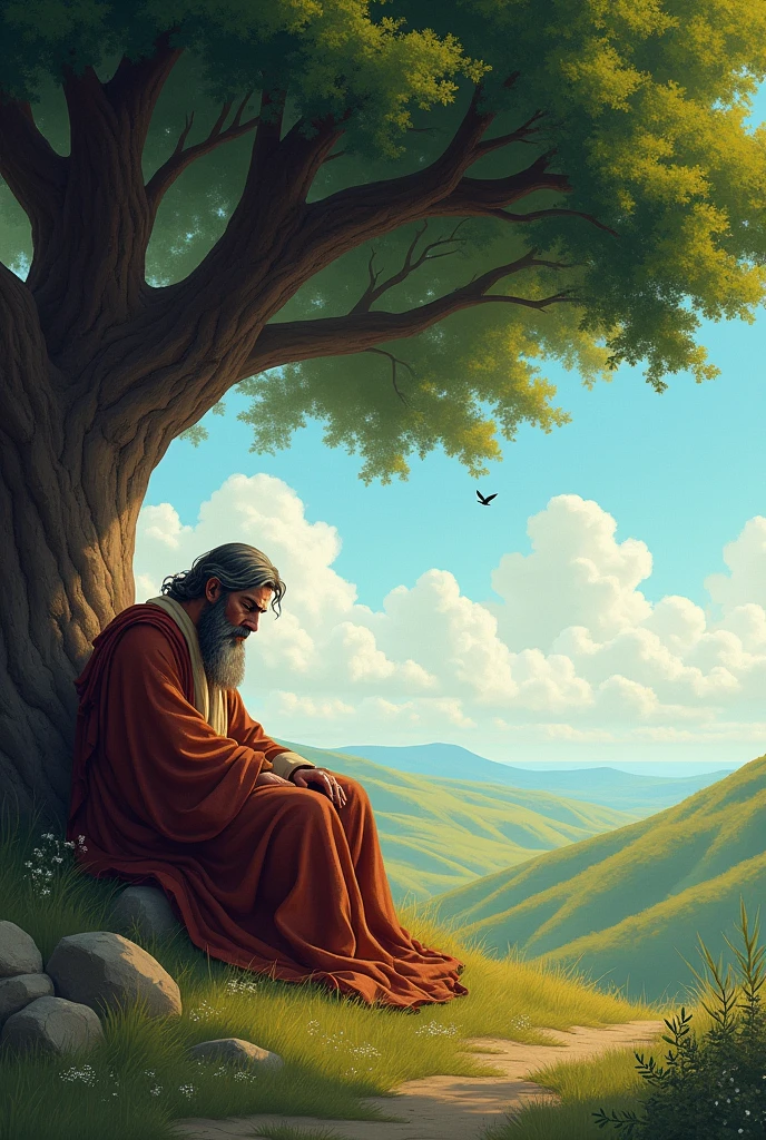 Prophet Jonah and the tree
