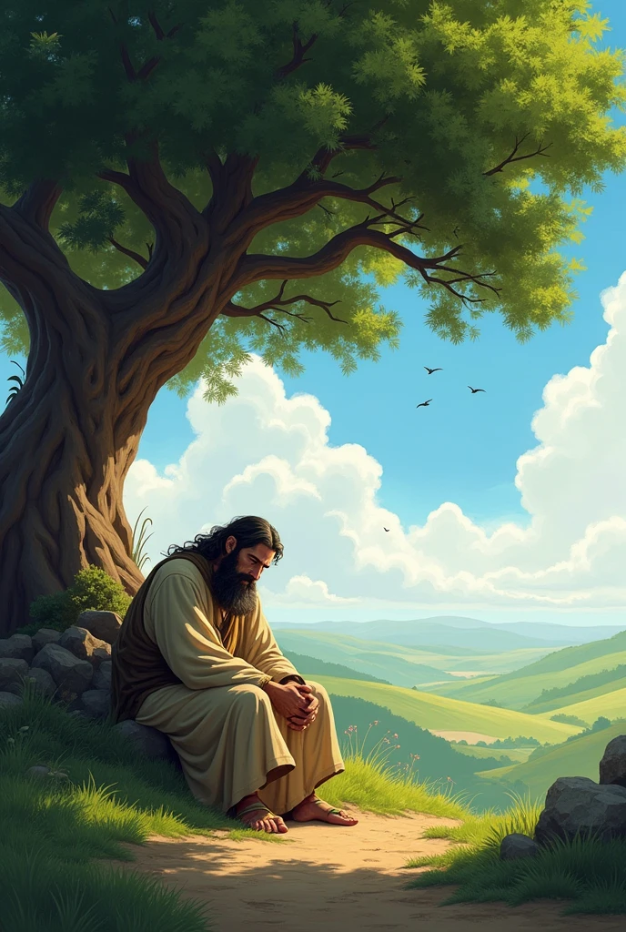 Prophet Jonah and the tree