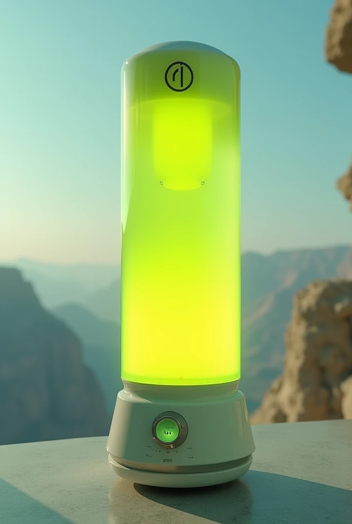 item、recovery、Near future、lamp、gauge、can、liquid、Yellow-green、Bright colors、acrylic、Simple Background, Overlooking, Cylindrical
