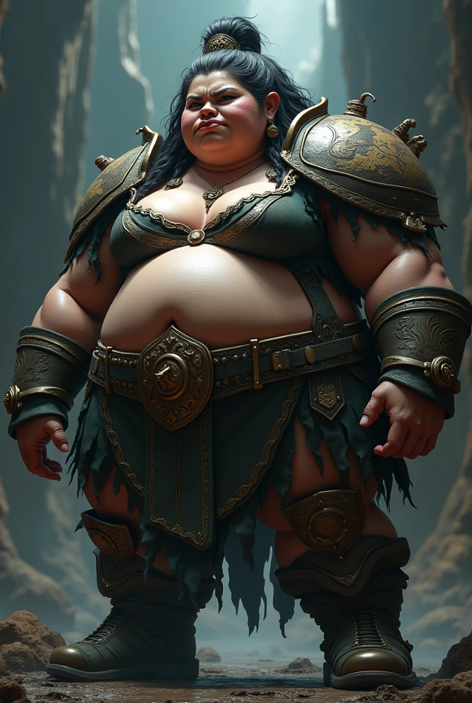 A chubby girl like the final boss