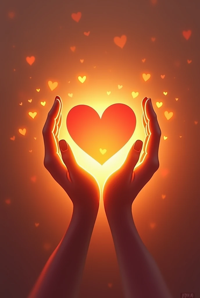 Helping hearts logo charity organisation 
