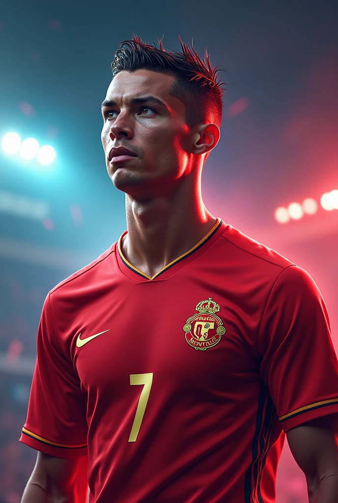 Ronaldo's pic for TikTok DP CR7 On shirt