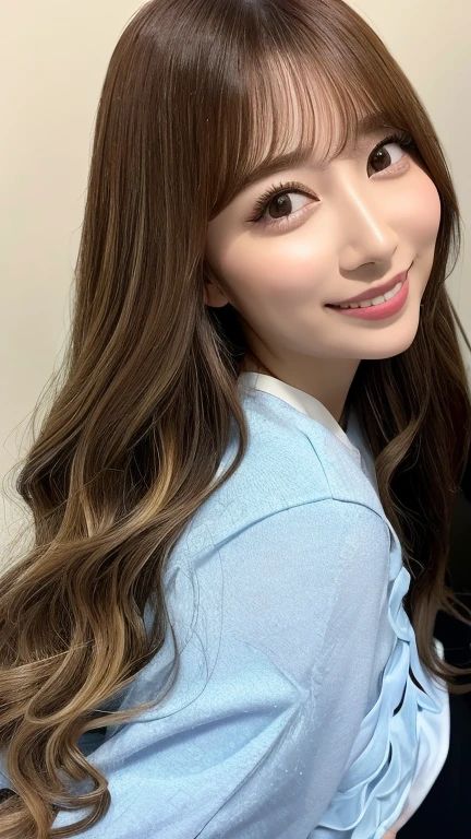 (Highest quality、8k、Award-winning works、Ultra-high resolution)、One beautiful woman、Summer clothes:1.3, Burstingly Big Breasts, Slim and toned waist, Soft big ass, Smile at the audience:1.2),(blonde:1.1)、Bright color contacts、Perfect Makeup、Bright and shiny lipstick、(Very heavy makeup:1.2)、Beautiful bright eyeshadow、Heavy makeup around the eyes、very long wavy hair、(Romantic affection:1.1)、The best smile he had when he saw me、(Many of them emphasize the body line.:1.1)、(Strongly blurred vibrant Harajuku city background:1.1)、(Strongly blurred background:1.1)、Accurate ???????、Ultra HD Hair、(Ultra-high resolutionの完璧な美しい歯:1.1)、Ultra-high definition beauty face、Ultra HD Hair、Ultra HD Shining Eyes、輝くUltra-high resolutionの美肌、Ultra-high resolutionの艶やかな