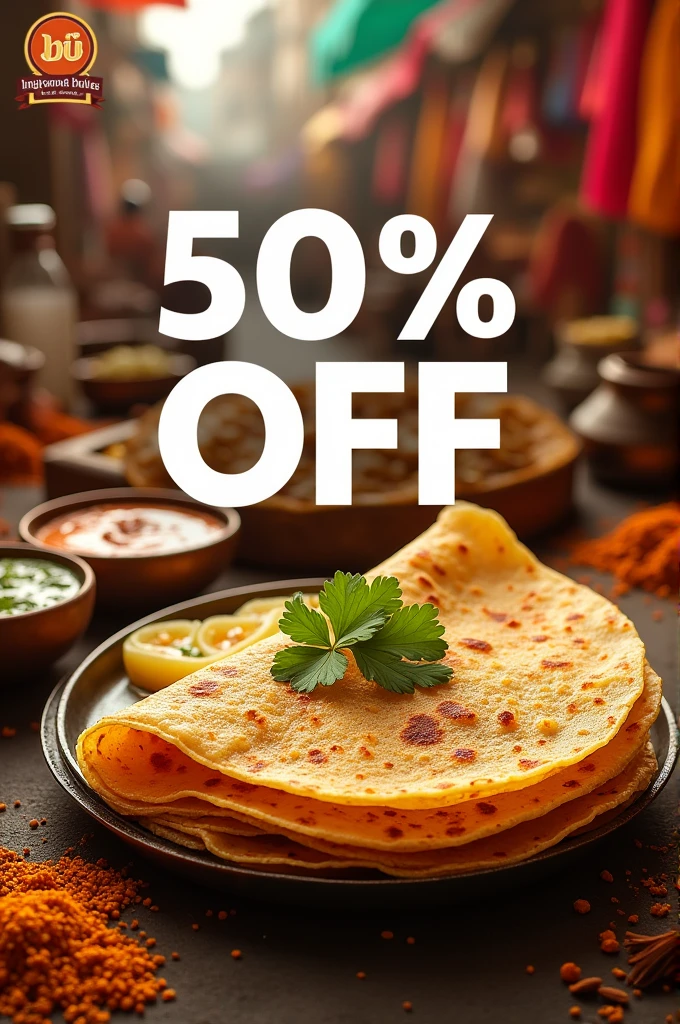 I want to promote an offer 50% off launch offer for my masala dosa