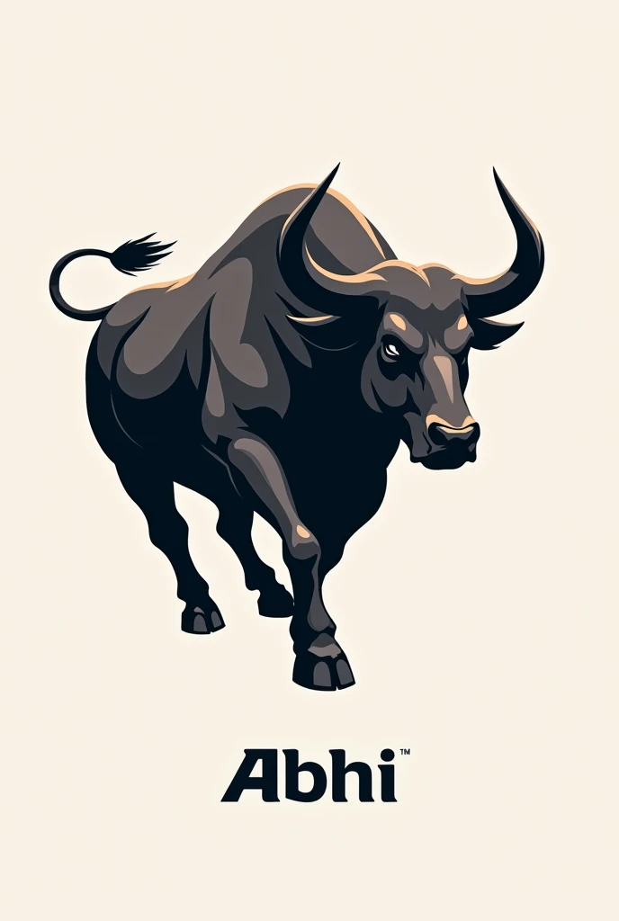 Create a logo trade with abhi bull
