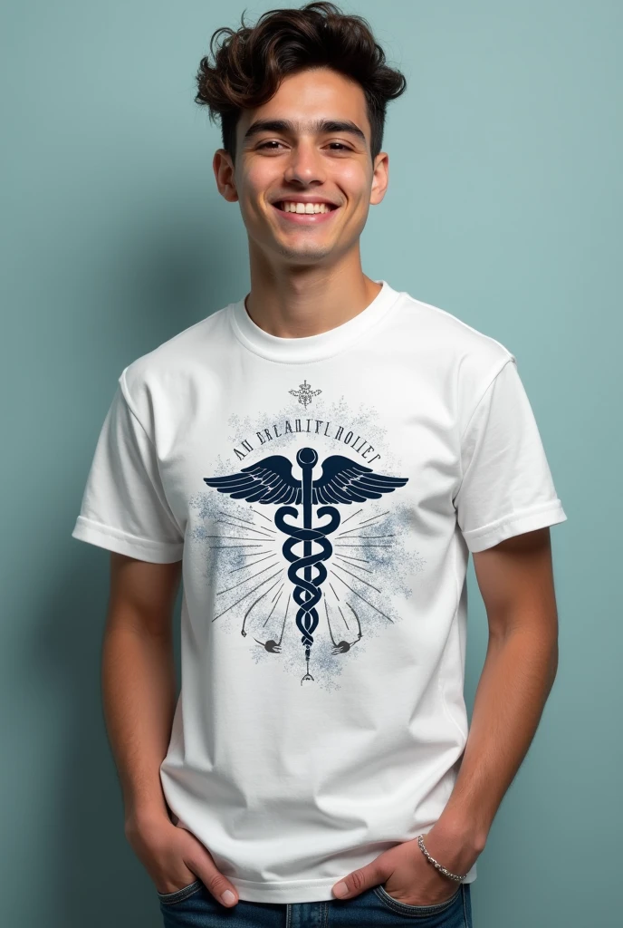 A custom t-shirt from a medical student