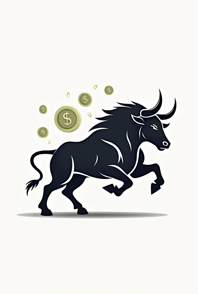 Create a logo trade with abhi bull and money can you write under name Abhishek on same image