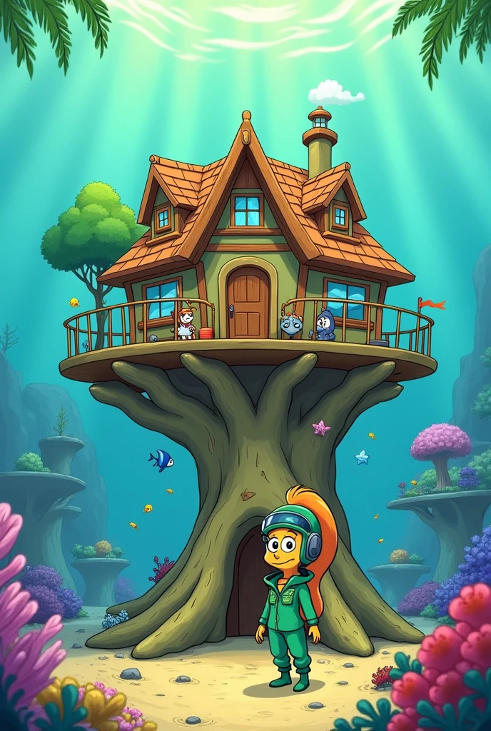 Sandy Cheeks' house at Bikini Botton