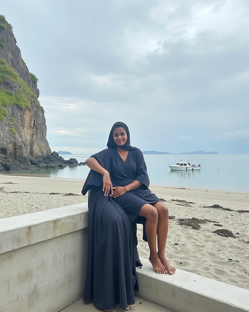 A 25 year mallu aunty wearing burqa sit in own bedroom with two man husban and kiss rape sex each other very badly