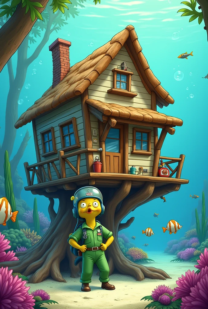 Sandy Cheeks' house at Bikini Botton